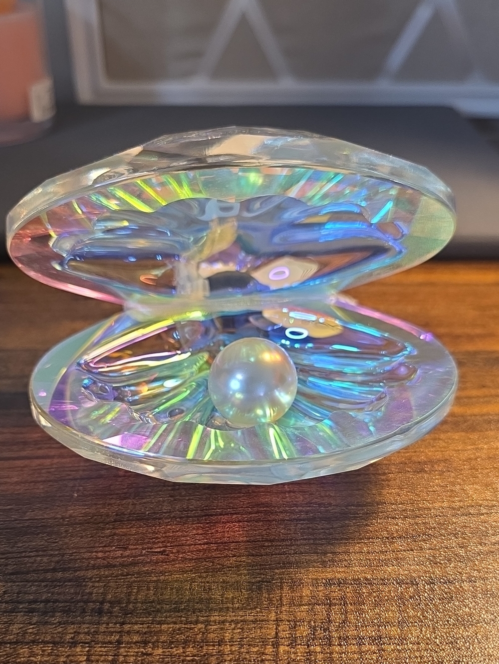 Sassified BOUTIQUE NWT  Iridescent Shell Decorative Accent with Pearl -